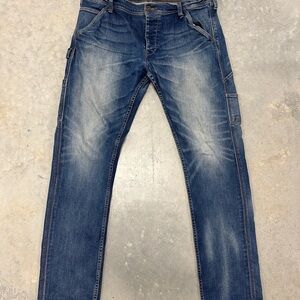 Levi's 511 Slim Fit Carpenter Jeans 36x34 Blue Denim Button Fly Pants